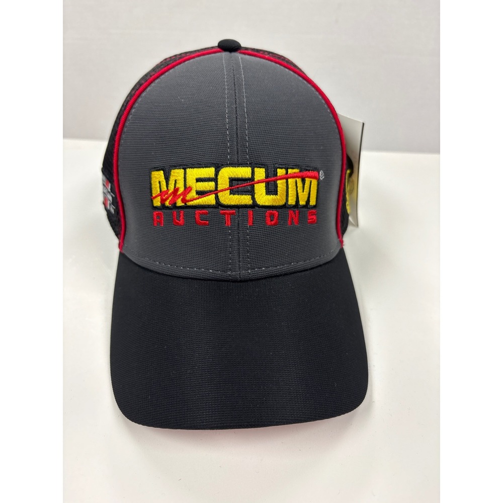 Mecum Auctions Hat Portland 2020 Bidder Trucker Cap Black Gray Red Adjustable